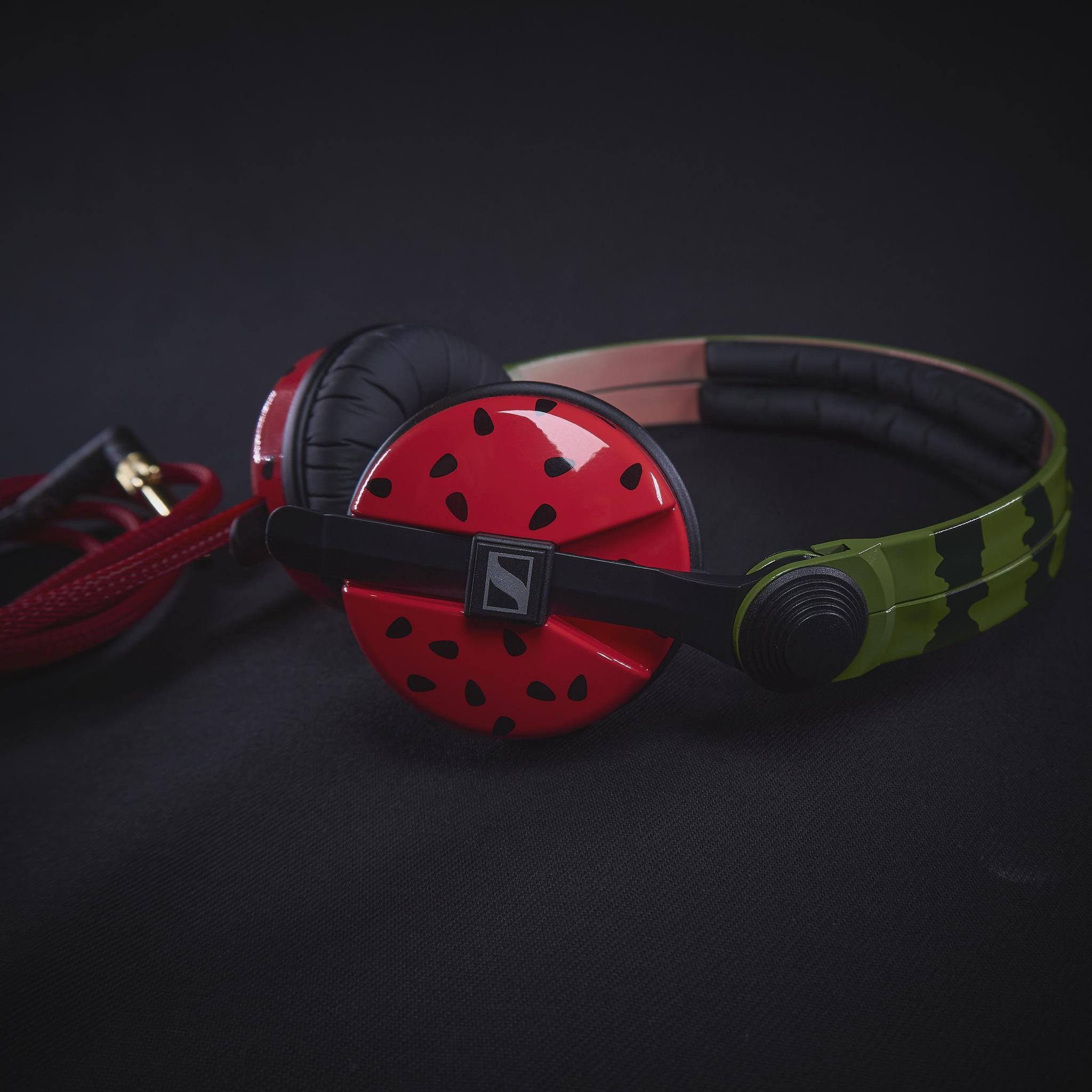 唯一無二のカスタムSennheiser HD25ウォーターメロンヘッドフォン