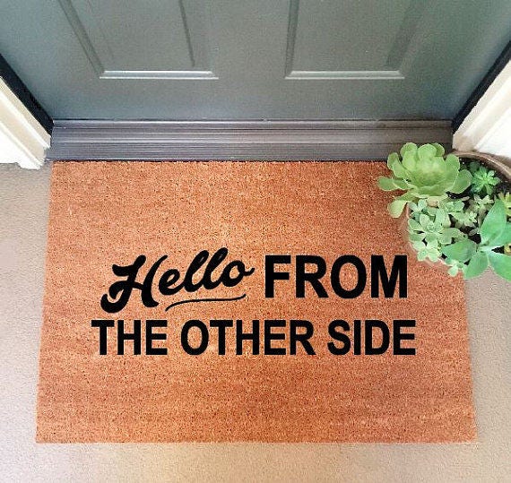 Free Shipping Adele Hello Large Coir Doormat 24 X 35 Coir Doormat Fan Door Mat