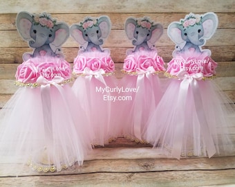 baby shower elephant table decorations