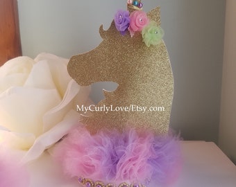 baby shower unicorn centerpieces