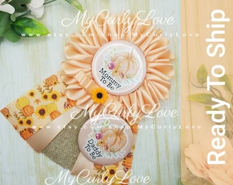 Pumpkin Baby Shower Mommy To Be Corsage/Fall Baby Shower Pin/Fall Mommy To Be Pin/Pumpkin Mommy To Be Pin/Fall Baby Shower/Pumpkin Baby