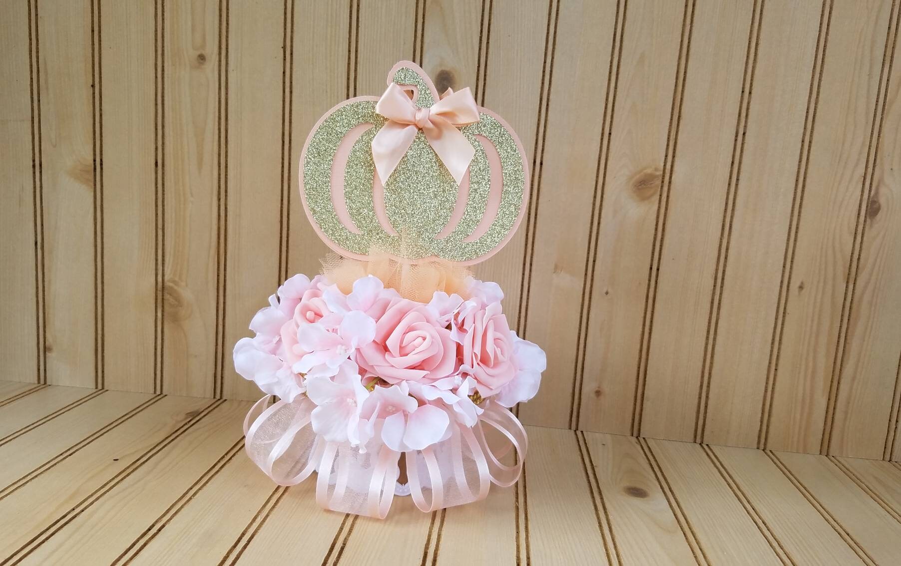 Pumpkin Centerpiece Pumpkin Baby Shower Fall Baby Shower A Etsy