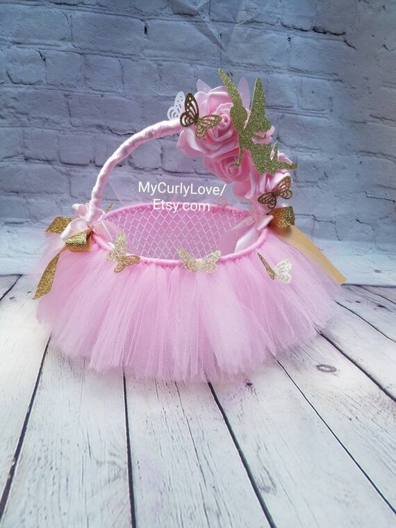 tutu basket for baby shower
