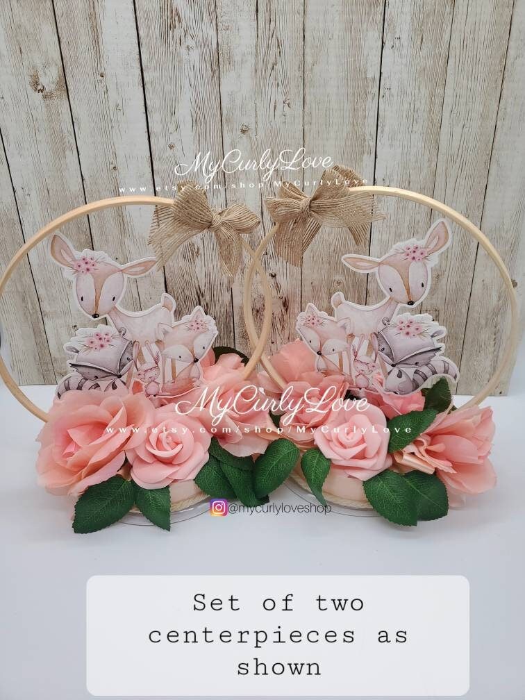Woodland Girl Baby Shower Fox Girl Centerpiece Deer Girl Baby shower Woodland Girl Favors Woodland Girl Centerpiece Forest