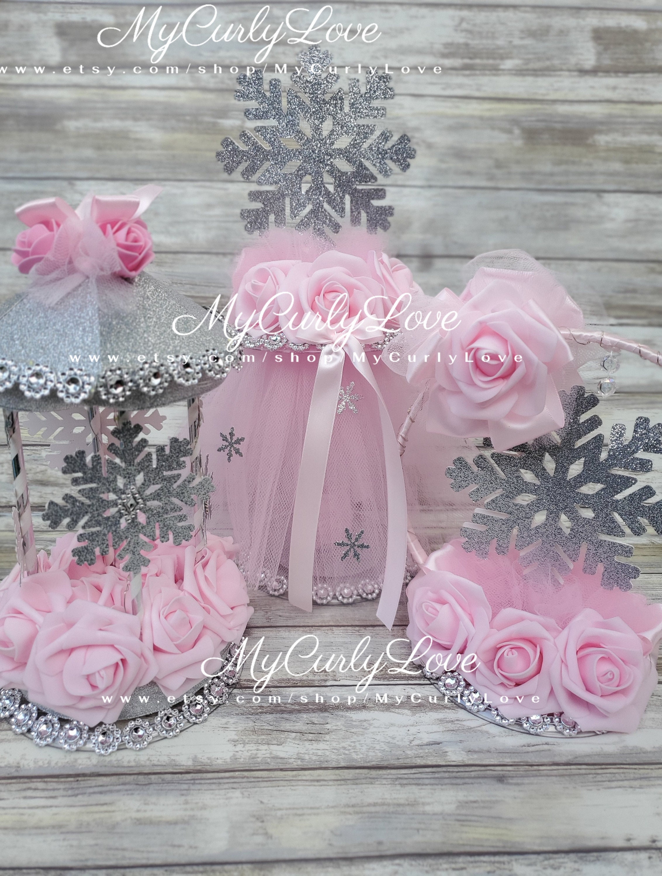 Baby Its Cold Outside/winter Wonderland/winter Onederland/snowflake  Birthday/snowflake Baby Shower/winter Baby Shower/winter Centerpiece 