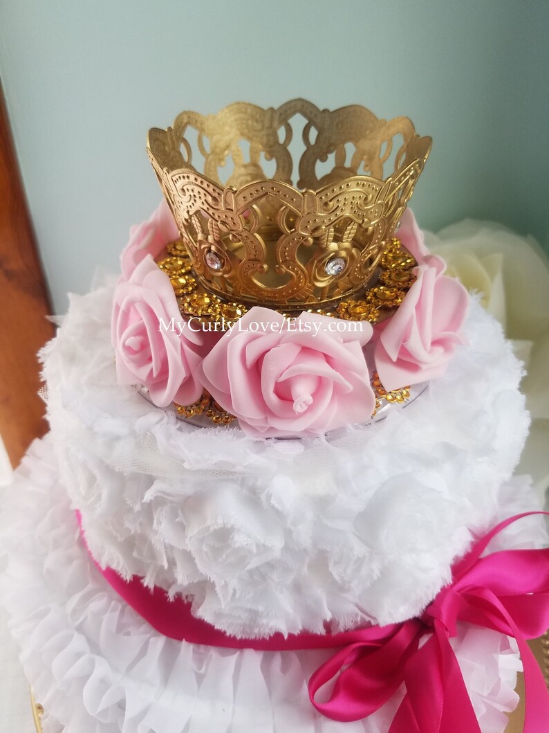 Crown Cake Topper Princess Cake Topper Baby Shower Cake Etsy