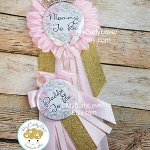 Princess Baby Shower Mommy to Be Corsage Floral Princess Mommy to Be ...
