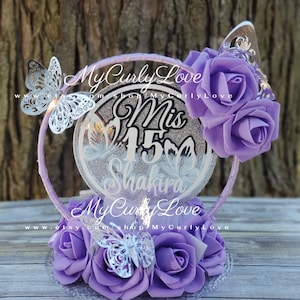 Quinceanera Centerpiece, Butterfly Centerpiece, Sweet 16 Centerpiece, Mis Quince Años, Butterfly Birthday Centerpiece, Butterfly Quinceanera image 3