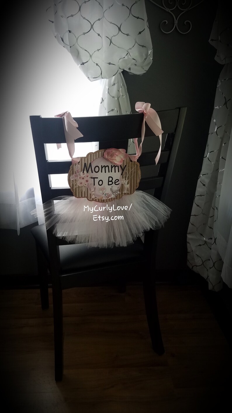 Tutu Basket Woodland Baby ShowerWoodland Favors BasketDeer Baby ShowerForest Friends Girl ShowerWoodland Chair SignMommy To Be Deer