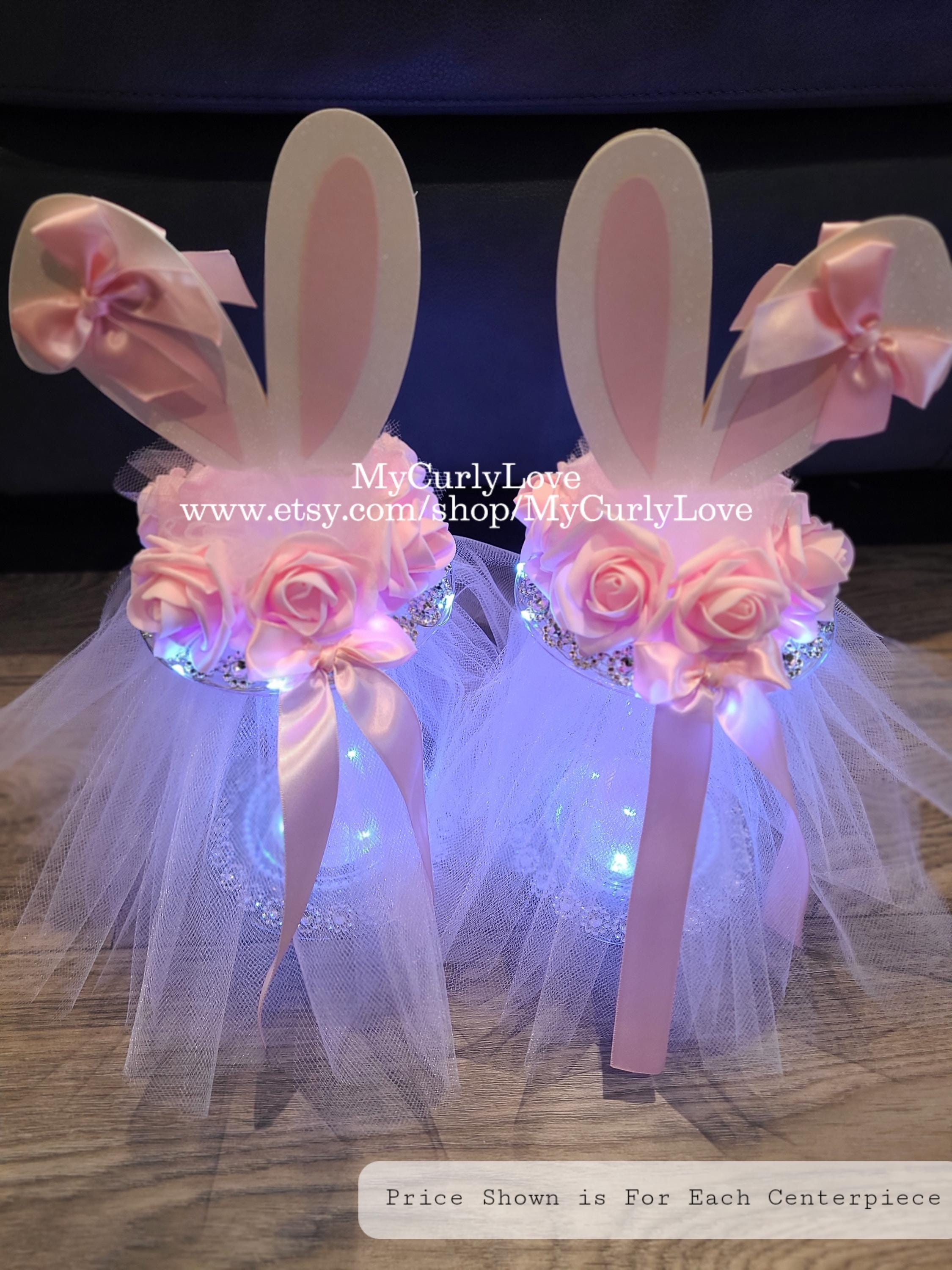 Bunny Baby Shower Centerpiece: Rabbit Spring Decoration - Etsy