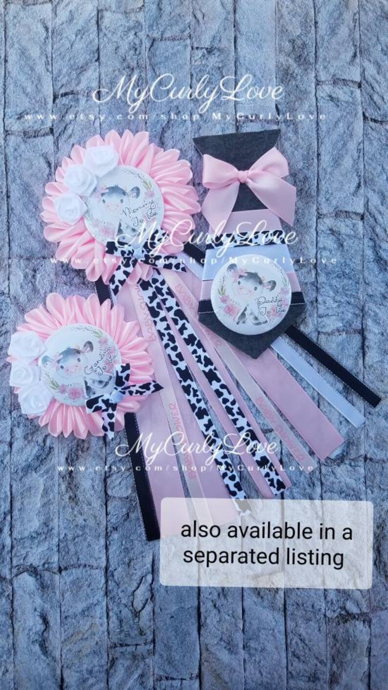 Cow Baby Shower Centerpiece Cow Baby Shower Farm Baby Shower Etsy