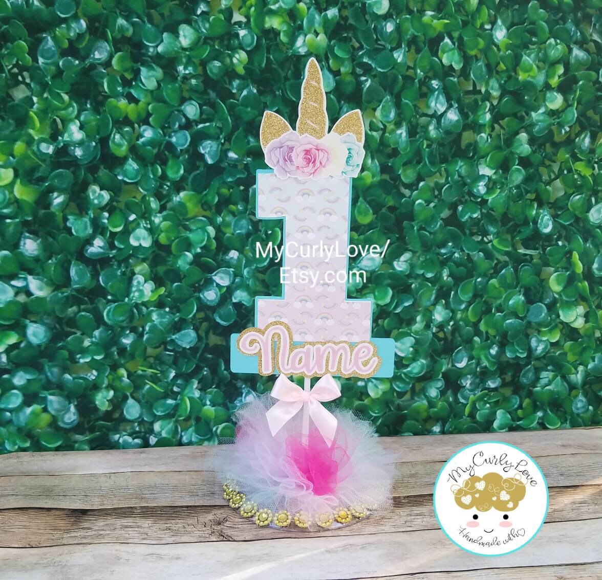 Unicorn Centerpiece/Unicorn Baby Shower/Unicorn Birthday/Unicorn Deco…