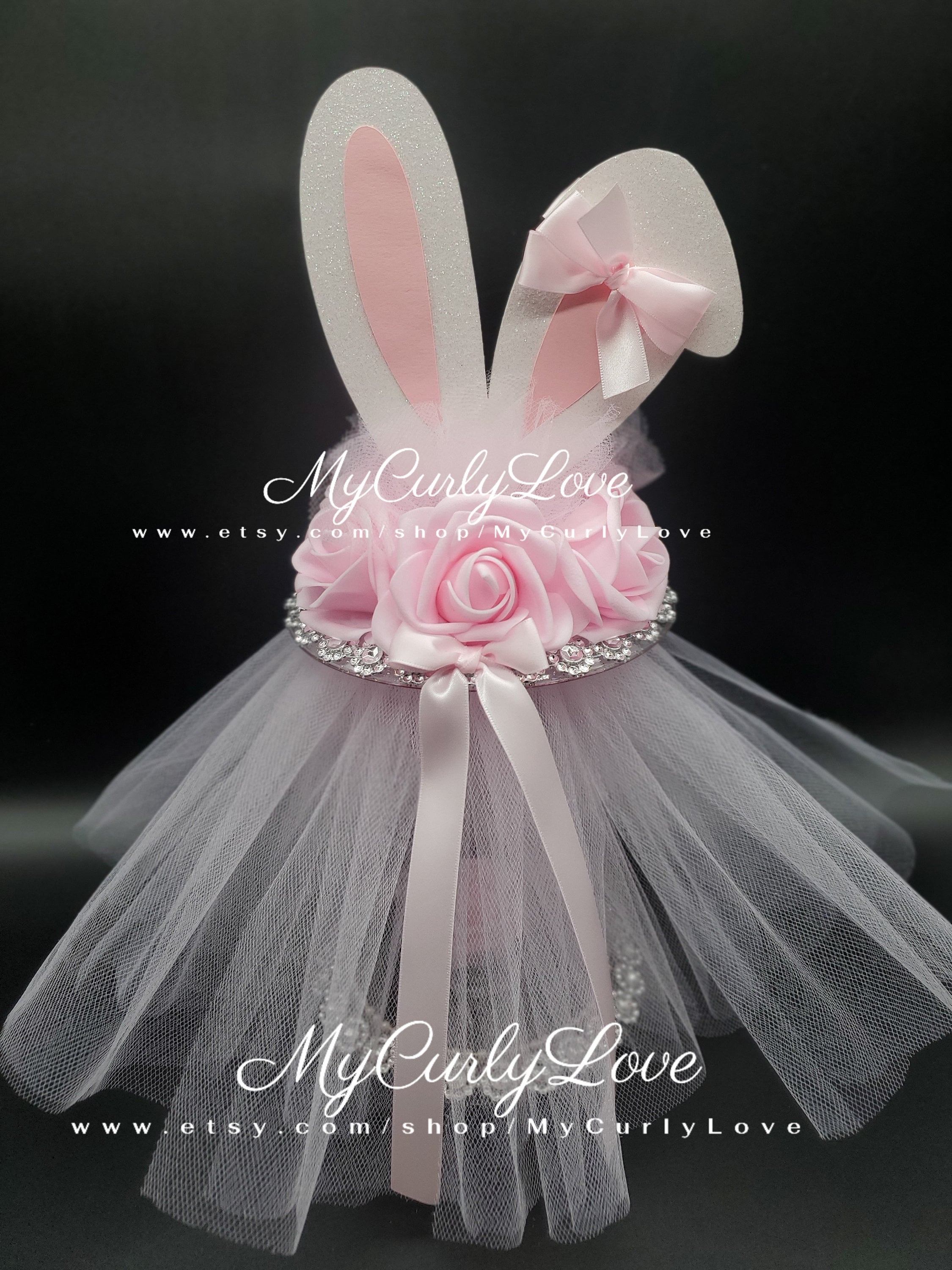 Bunny Baby Shower Decoration Bunny Centerpiece Spring Baby Shower Baby in Bloom Bunny Themed Spring Baby Shower Baby Girl