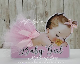 Girl Baby Shower Centerpiece, Tutu Princess Centerpiece, Girl Baby Shower Centerpiece, Tutu Baby Shower,  Baby Shower Girl Standee Shower