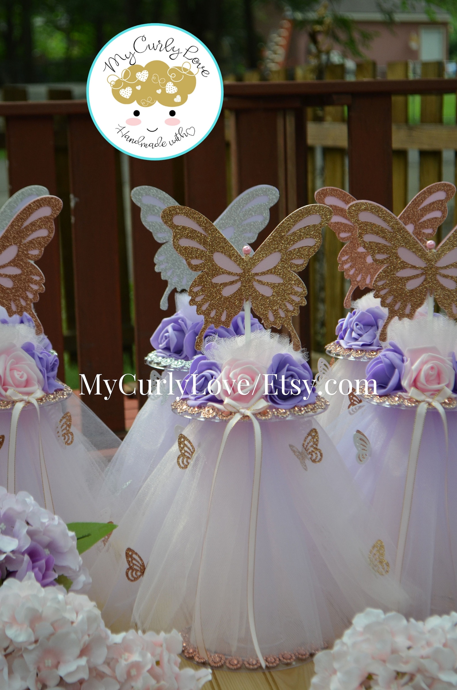 Butterflies Centerpiece/Butterfly Baby Shower/Butterfly Etsy