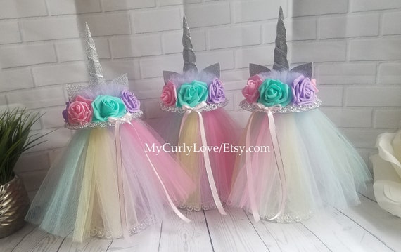 baby shower unicorn centerpieces