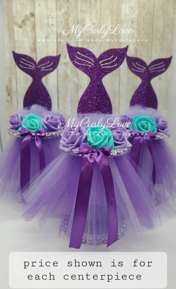 Mermaid Tail Centerpiece: Under the Sea Birthday Decor
