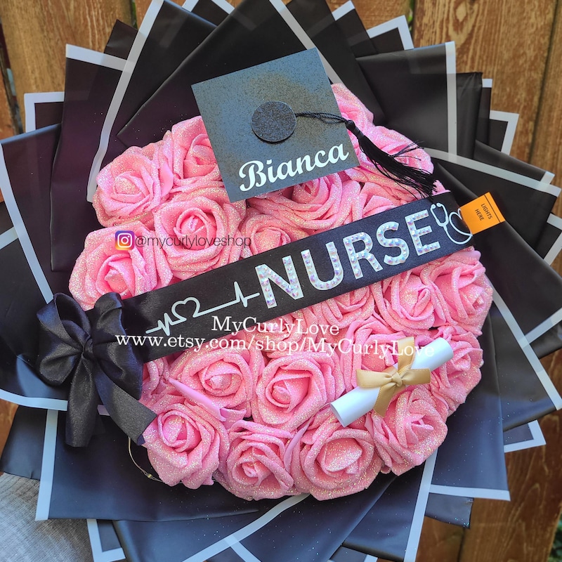 Graduation Flower Lpn - Etsy