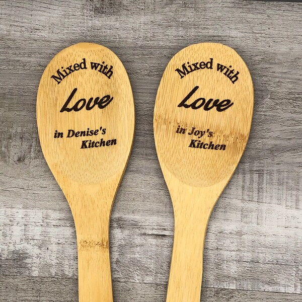 Personalized wooden spoon - Mother's Day gift, Gift for mom, birthday gift for her or him, cooking gift, housewarming gift