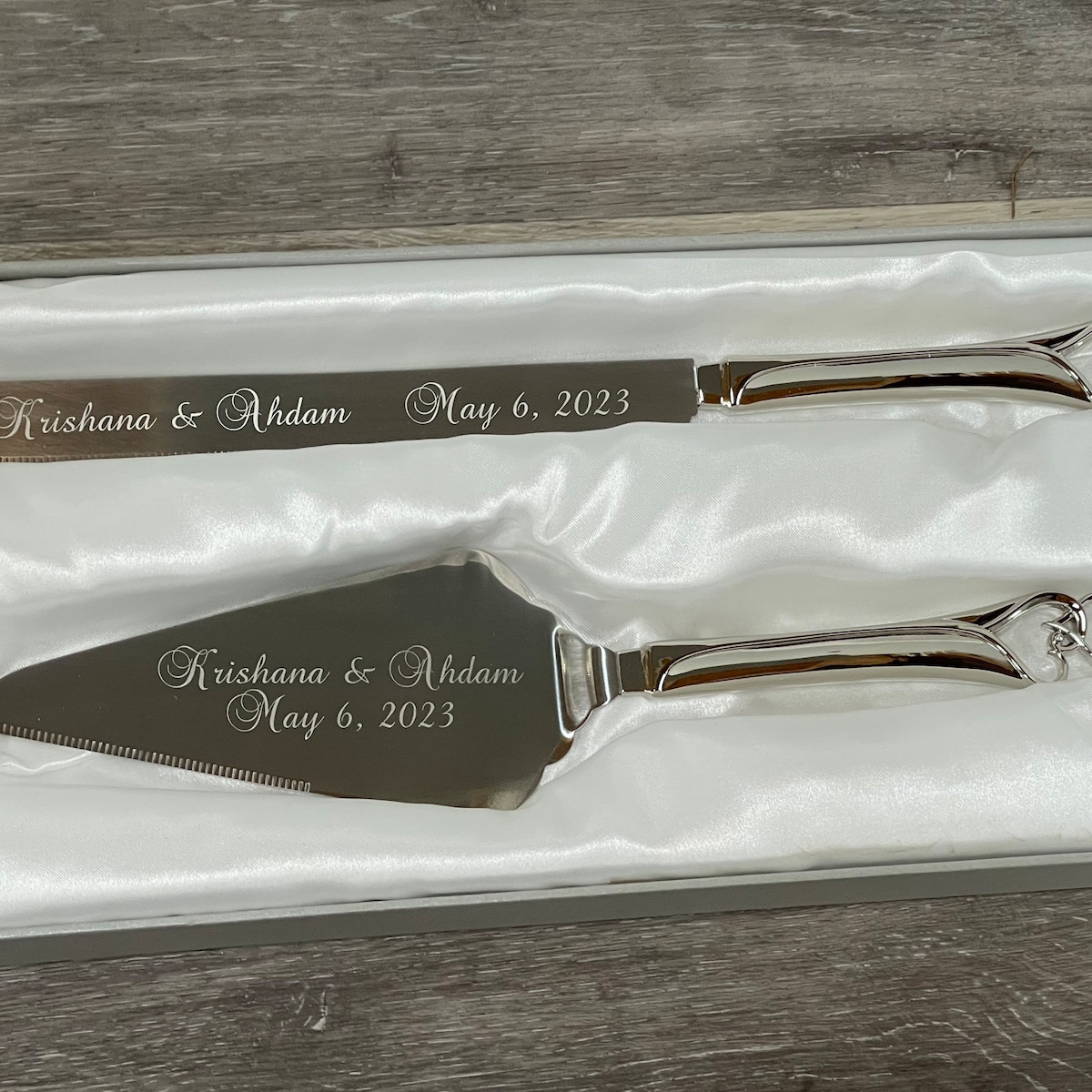 Personalized Cake Knife and Server Set - Etsy