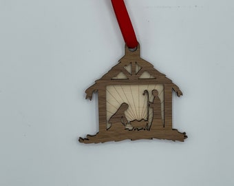 Nativity Scene Christmas Ornament