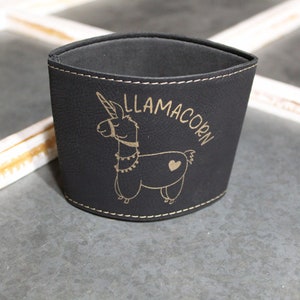 Llamacorn Reusable Coffee Sleeve - Llama, Coffee, Unicorn, Mother&#39;s Day Gift,, Latte Mug, Christmas Gift, Gift for Her, Coffee Lover Gift