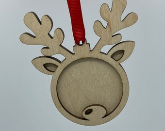 DIY Birch Reindeer Ornament Blank: Kids Craft Project