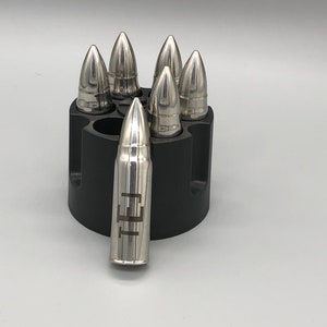 Personalized Bullet Shaped Whiskey Stones - Fathers Day Gift for Dad ...