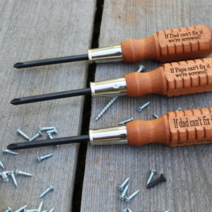 Screwdriver Personalized Father's Day gift, tools for him, gift for dad, handyman gift for grandpa from son grandson, Stocking Stuffer image 9