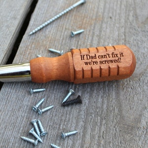 Screwdriver Personalized Christmas gift, Stocking Stuffer, tools for him, gift for dad, handyman gift for grandpa from son grandson image 3