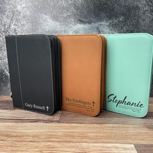 Personalized Bible Covers with Zipper | Custom Bible Case for Men & Women | Christian Gifts | Gifts for Christians