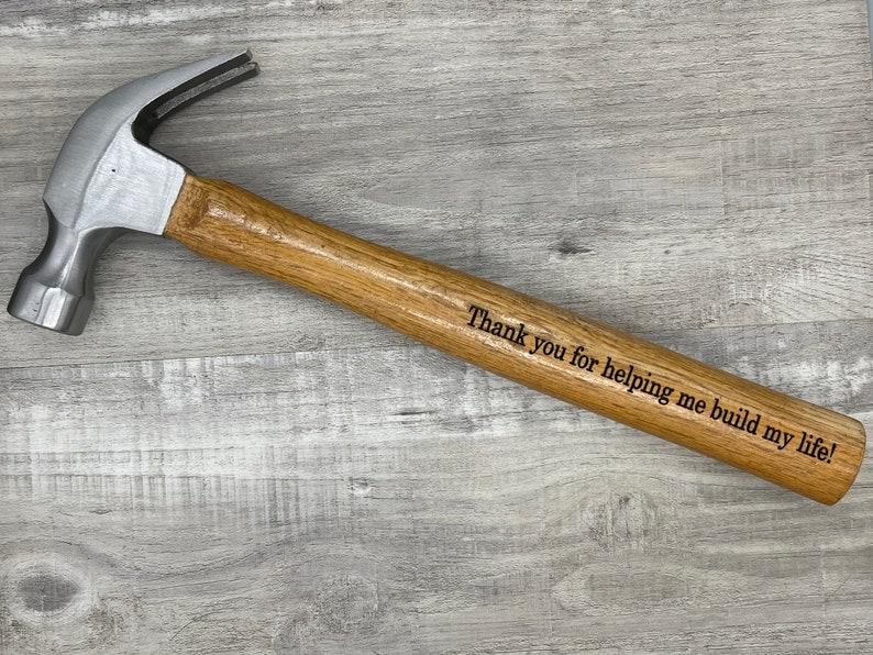 Personalized Father's Day Hammer, first fathers day gifts, mens gift for dad, custom engraved gift from daughter or son, gift for him 