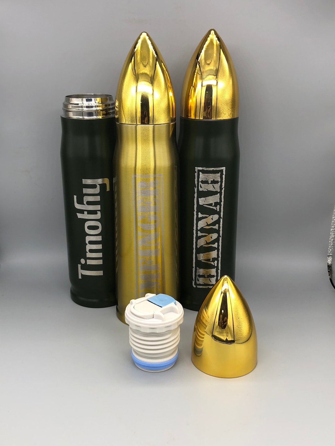 Personalized Bullet Thermos Tumbler, Father's Day Gift, Military Law ...