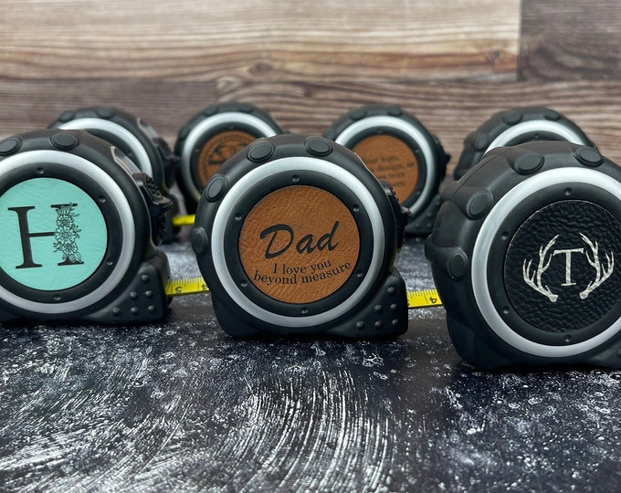 Personalized Tape Measure - Christmas Gift for DIY, Crafters, and Builders - Tools for Him, Gift for Dad and Grandpa, stocking stuffers