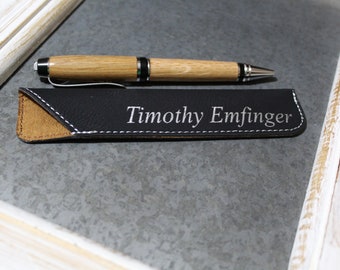 Personalized Pen Sleeve - Pen Box, pen gift box, engraved pen sleeve