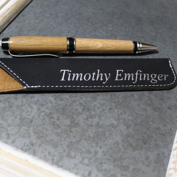 Personalized Pen Sleeve - Pen Box, pen gift box, engraved pen sleeve