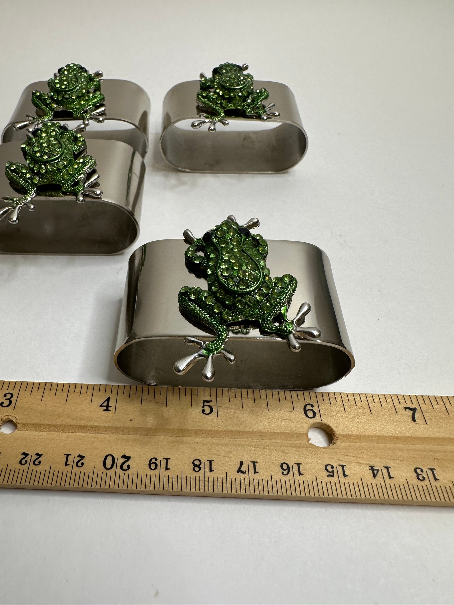 Oval Magnetic Napkin Rings With Frog Attachments (set of 4) - Etsy