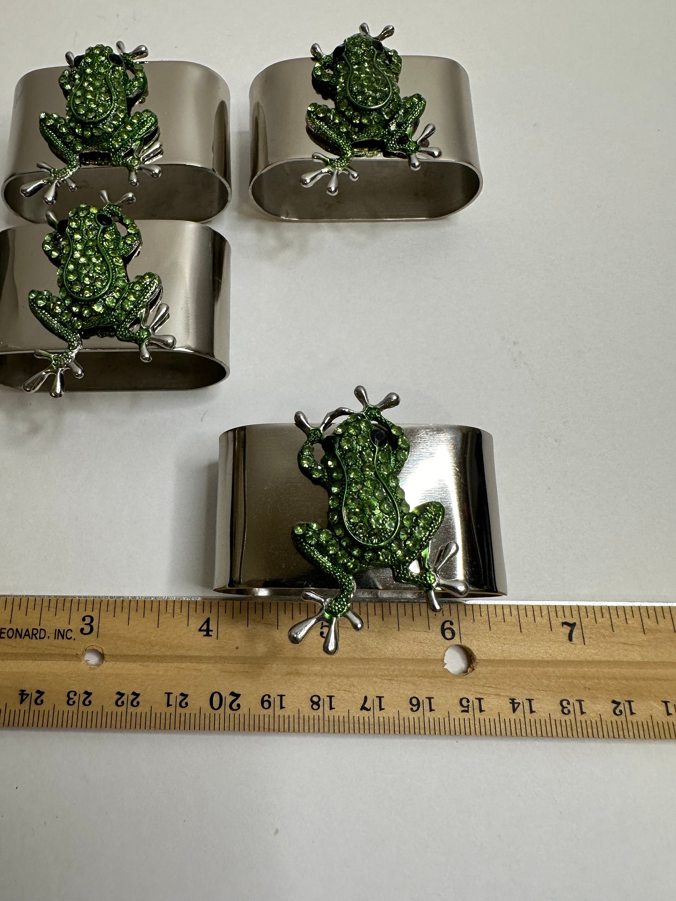 Oval Magnetic Napkin Rings With Frog Attachments (set of 4) - Etsy