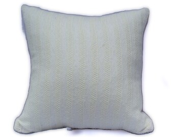 Kremowa poduszka z dzianiny kablowej, DARMOWA WYSYŁKA do Kanady i USA