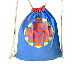 Plecak ze ściągaczem CBC z logo Retro, plecak ze ściągaczem CBC, torba ze ściągaczem CBC, torba ściągająca, torba strunowa