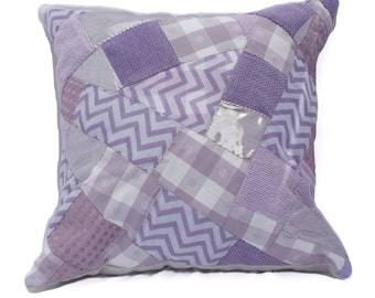 Purple Patchwork Cushion Cover, Purple  Boho Pillow, Purple  Cushion, FREE SHIPPING to Canada and USA