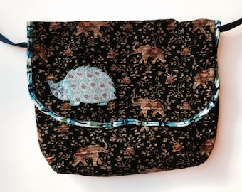 Reversible Messenger Bag - Hedgehog