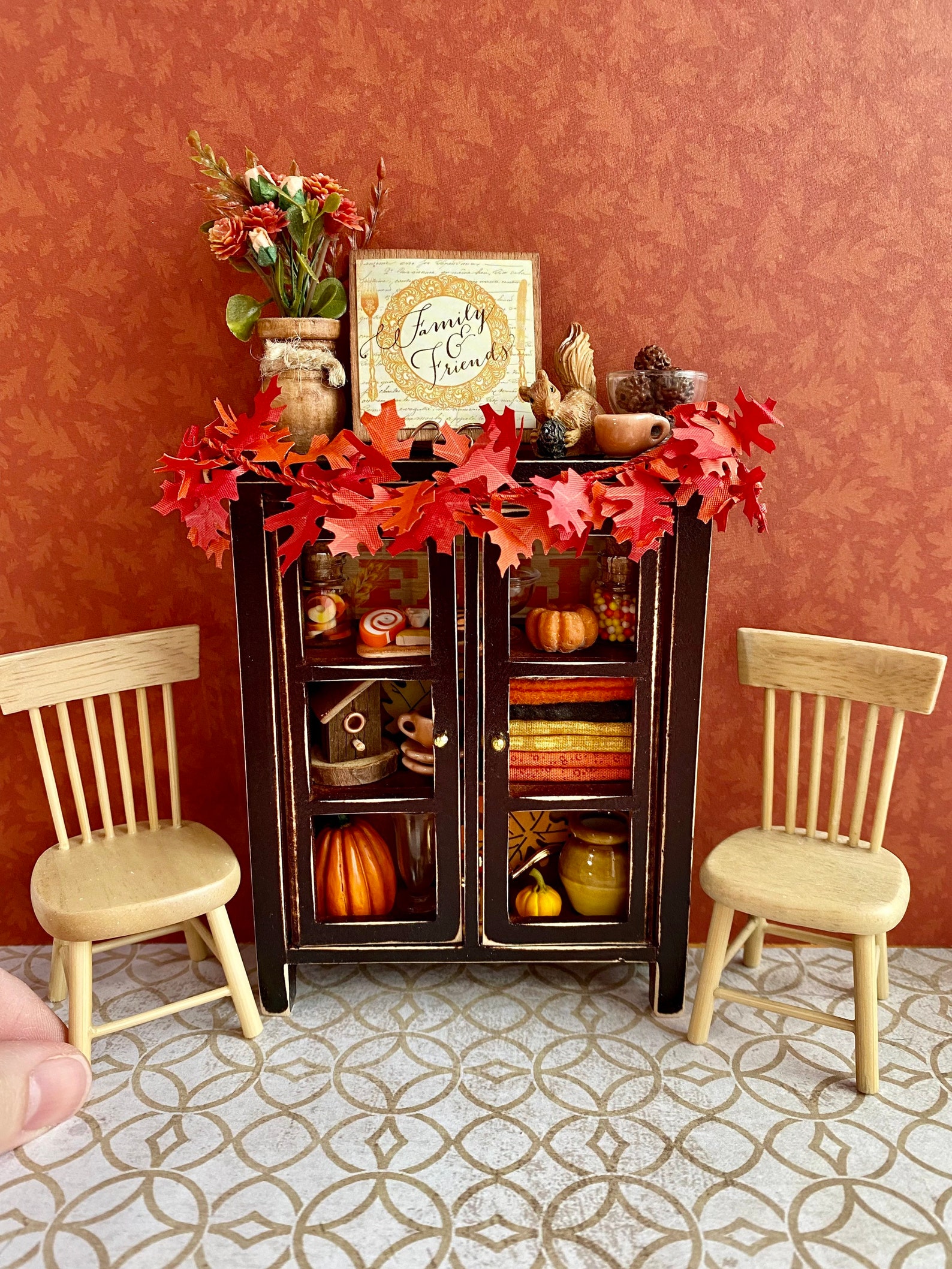 Miniature Fall Artisan Dollhouse Furniture Miniature Etsy