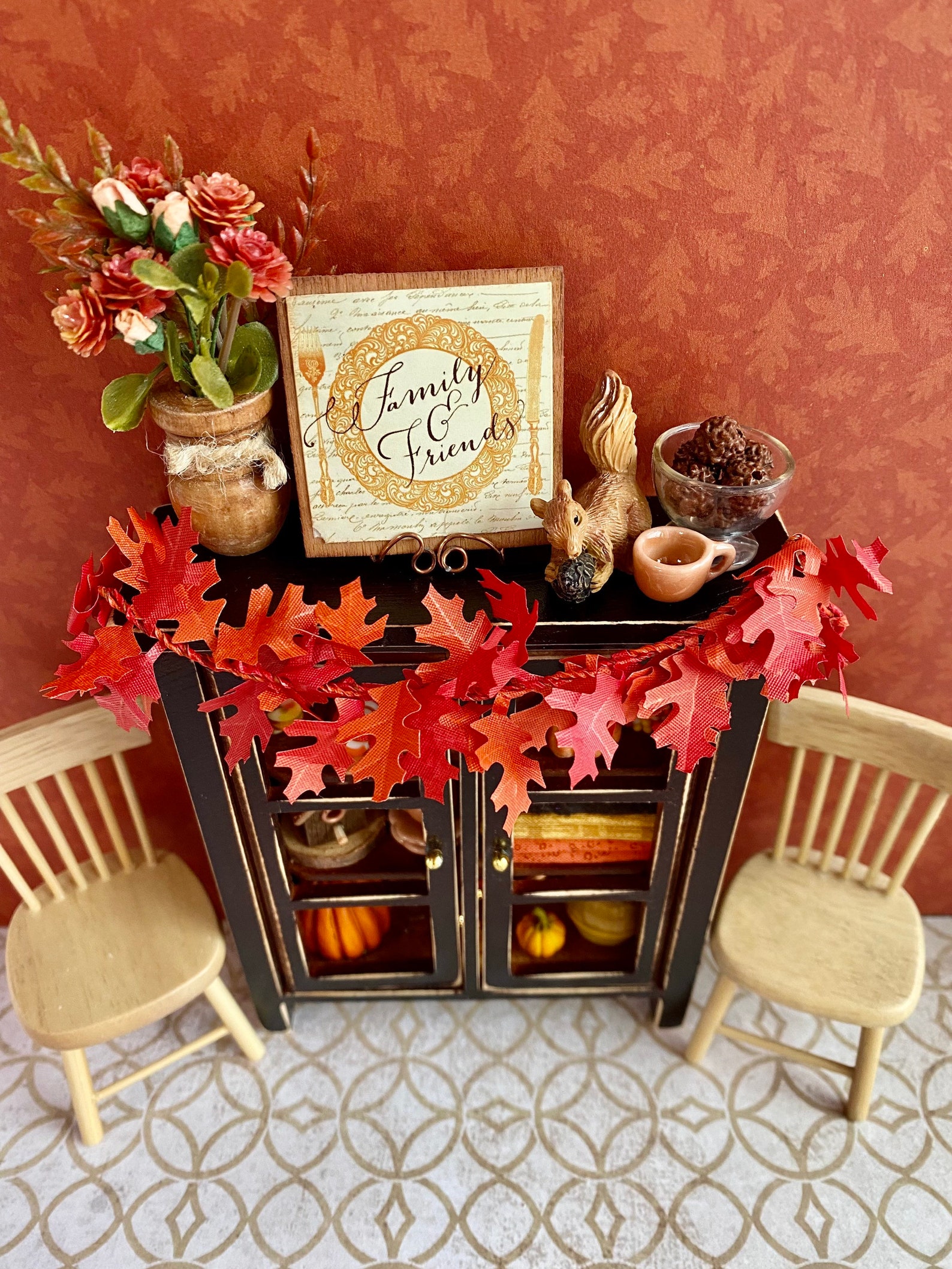 Miniature Fall Artisan Dollhouse Furniture Miniature Etsy