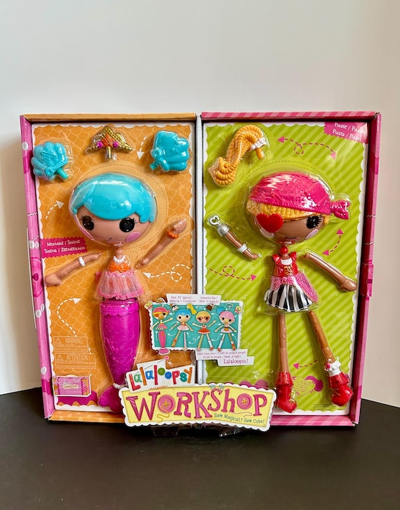 Vintage Lalaloopsy Workshop Dolls: Pirate & Mermaid, New in Box