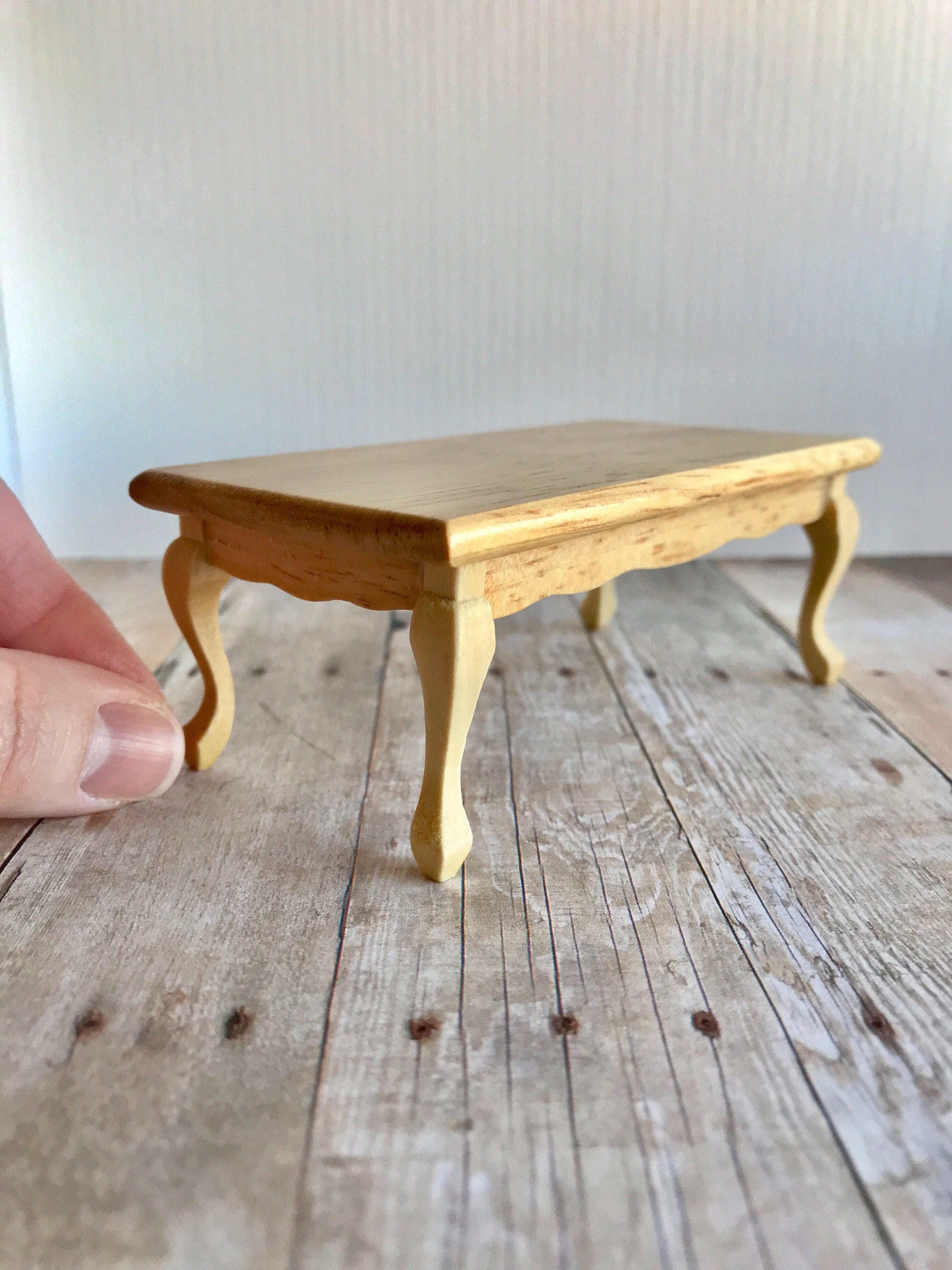 1:12 Dollhouse Tea Table Miniature Coffee Table Figurine Mini Table Model