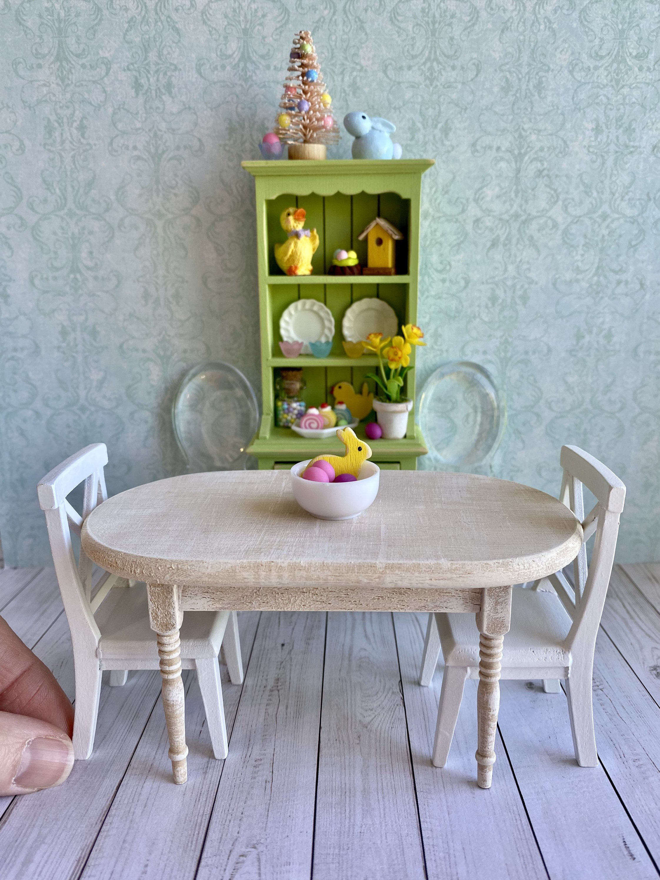 Dollhouse Easter Eggs Miniature Easter Centerpiece Miniature Etsy