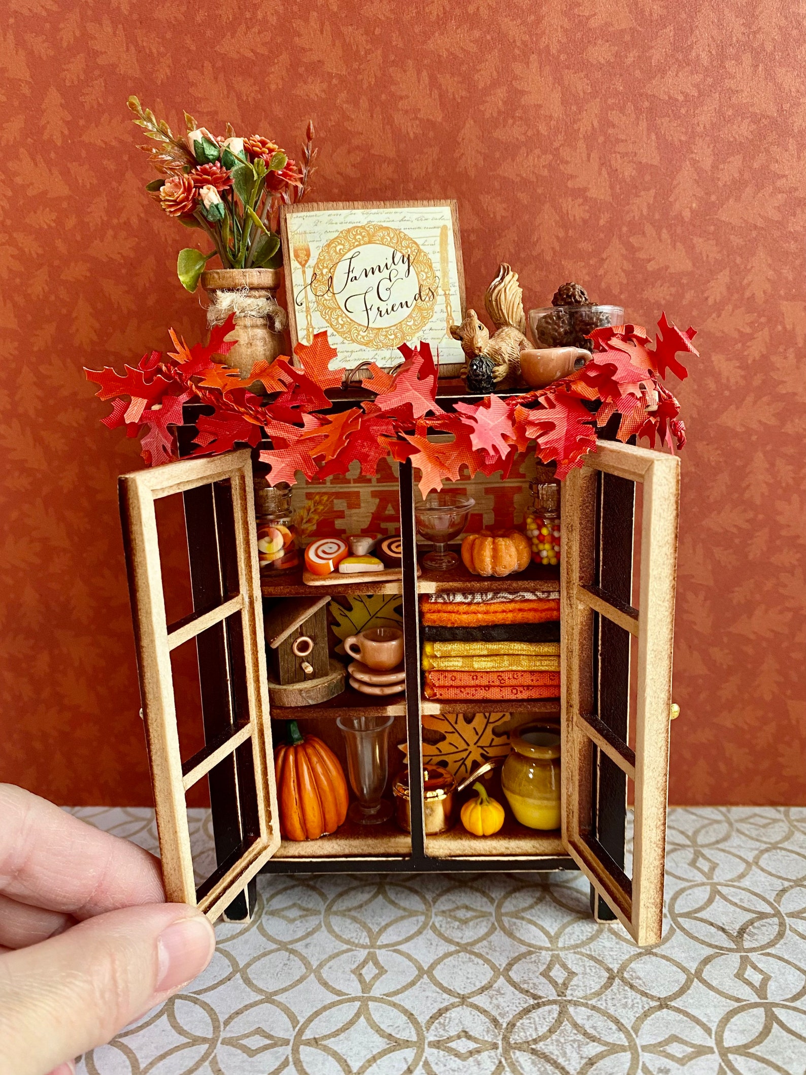 Miniature Fall Artisan Dollhouse Furniture Miniature Etsy