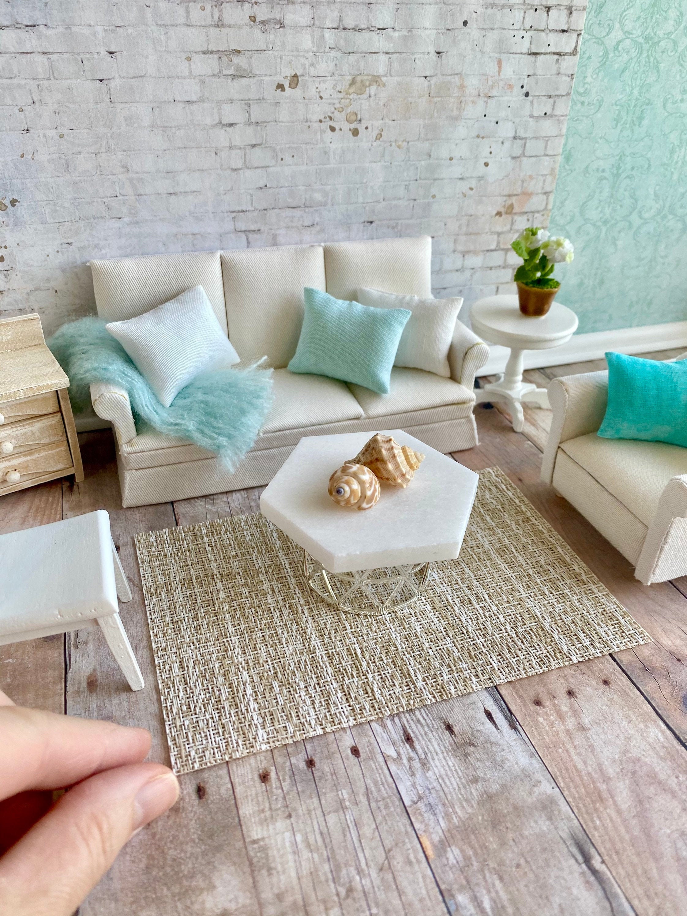 112 Scale Beach Hutch,Beach Miniatures,Nautical Dollhouse,Mini Beach