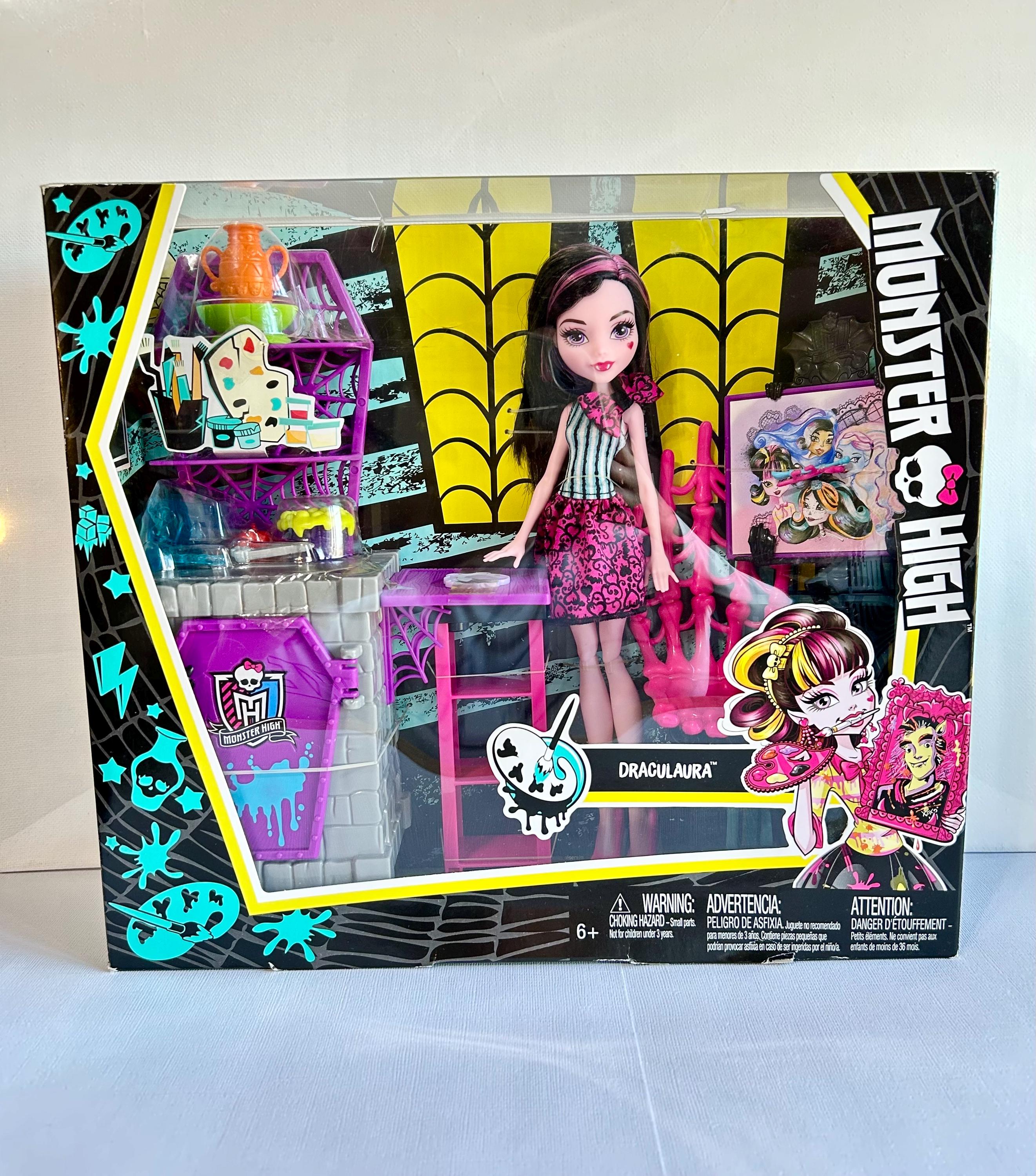 Monster High Draculaura Skarvinal Doll, Draculaura Art Class Set, Monster  High Playset, Vintage Doll, Mattel Doll - Etsy